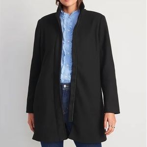 Old Navy Soft Brushed Funnel-Neck Coat